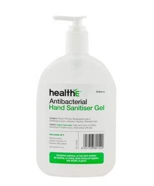 ANTIBACTERIAL HAND SANITISER GEL 375ML WITH PUMP