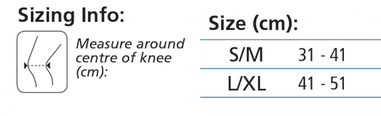 MUE5217 OMNIFORCE ADJUSTABLE ELASTIC KNEE STABILISER WITH ALLOY STAYS FOR MEDIAL-LATERAL SUPPORT