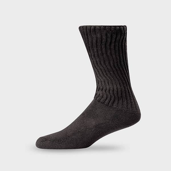 LIGHTFEET DIABETIC SOCK CREW - RELAXED FIT - IMPROVED CIRCULATION - SEAMLESS