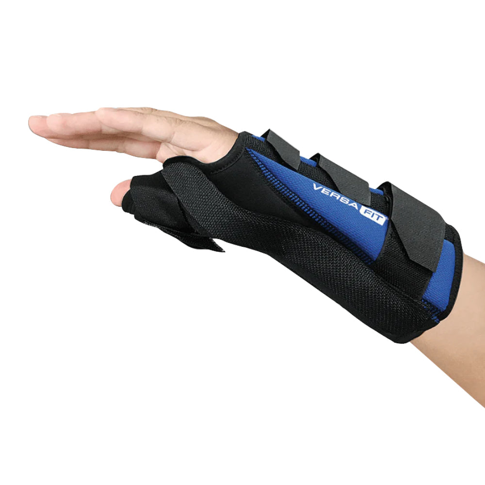 VERSA FIT THUMB IMMOBILISES WRIST WHILE ALLOWING FULL MOTION OF HAND AND FINGERS