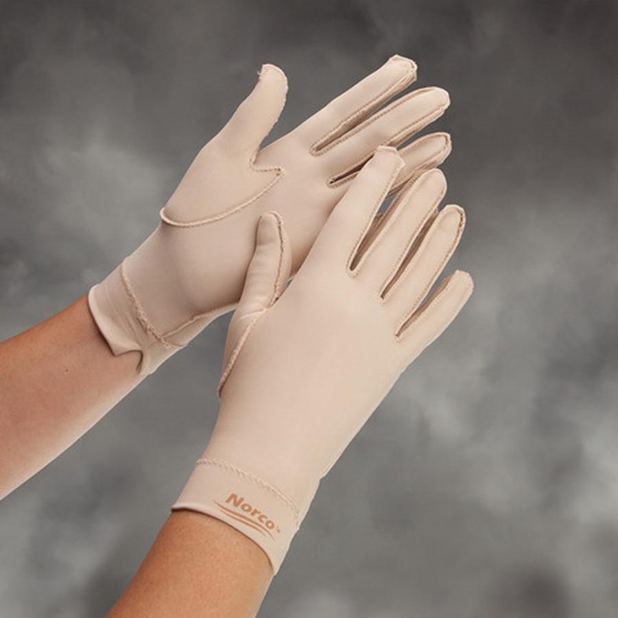 NORCO THERAPEUTIC COMPRESSION EDEMA GLOVES FULL LENGTH