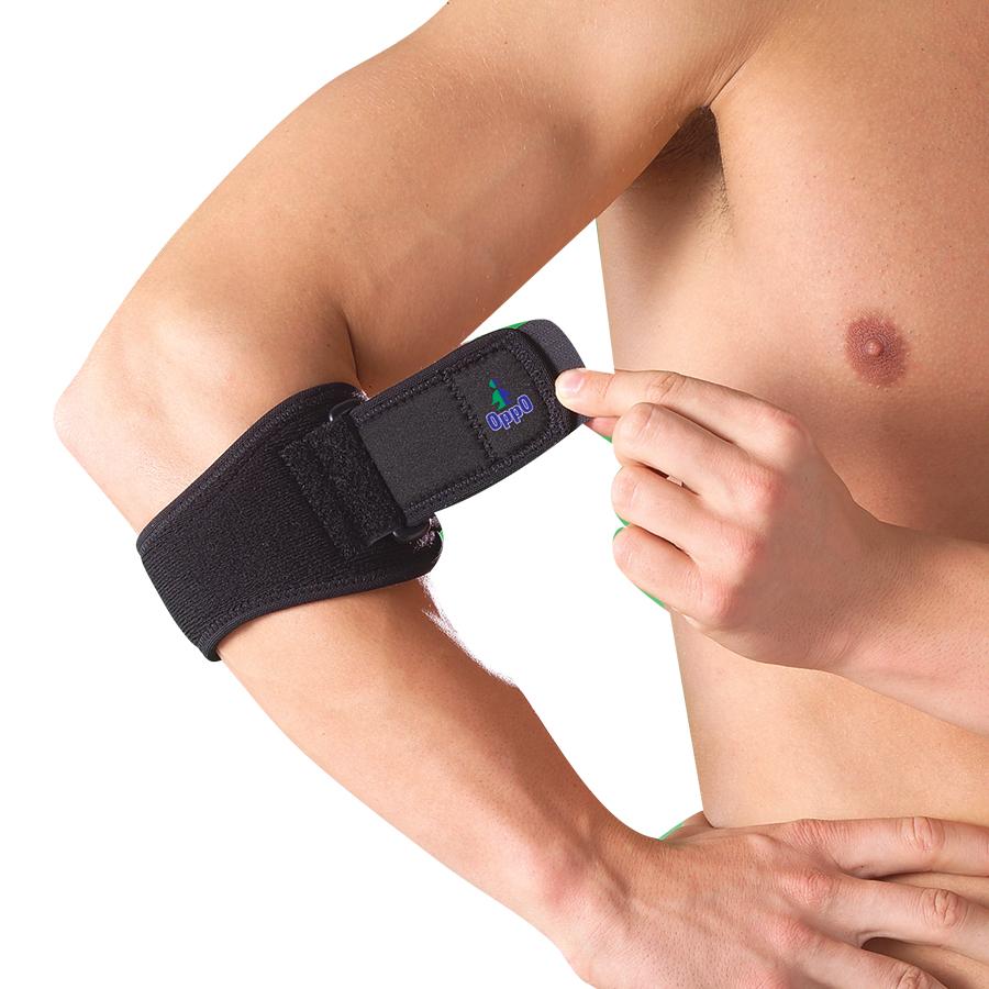 OPP4486 TENNIS GOLF ELBOW SUPPORT WITH SILICONE PAD ONE SIZE