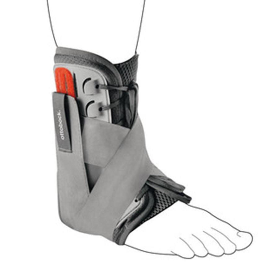 REHBAND MALLEO SPRINT GREY WITH EXOSKELETON AND FIGURE 8 STRAPS